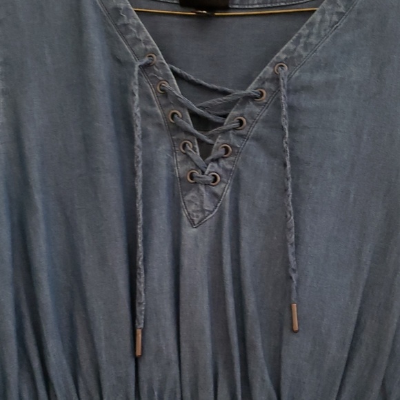 High low jean dress - Picture 2 of 2